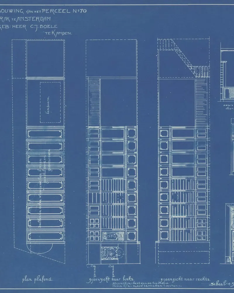 Plano estructural de un edificio